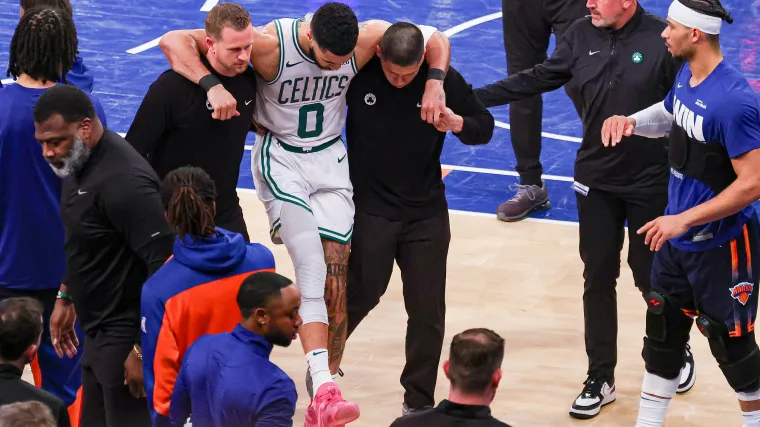 Celtics Face Crisis as Jayson Tatum Suffers Leg Injury in Playoff Showdown